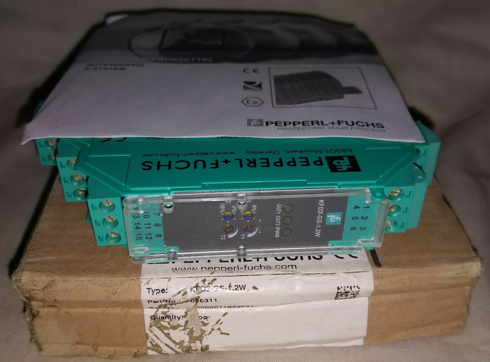 倍加福 + FUCHS kfd2-gs-1.2w 电压/电流输入旅行模块 P/N ： 38311 
