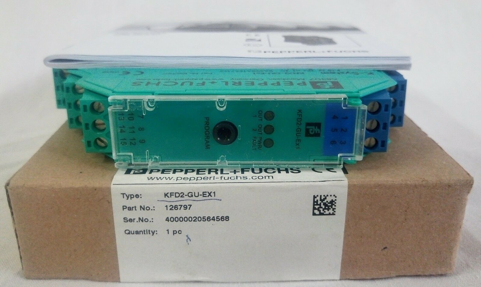 倍加福 + FUCHS kfd2-gu-ex1 变压器的隔离放大器 P/N ： 126797 