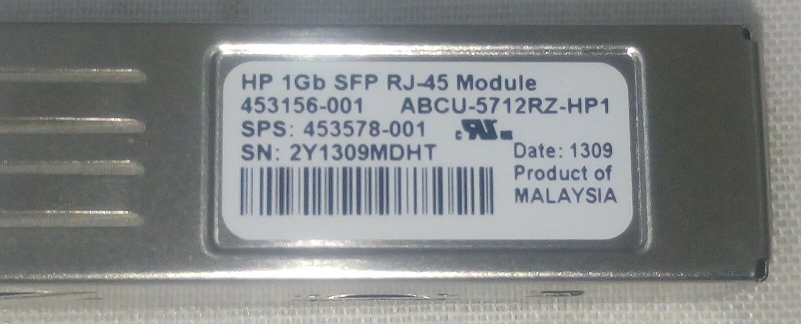 惠普 453156-001 1gb SFP rj-45 模块 2 件套装用 