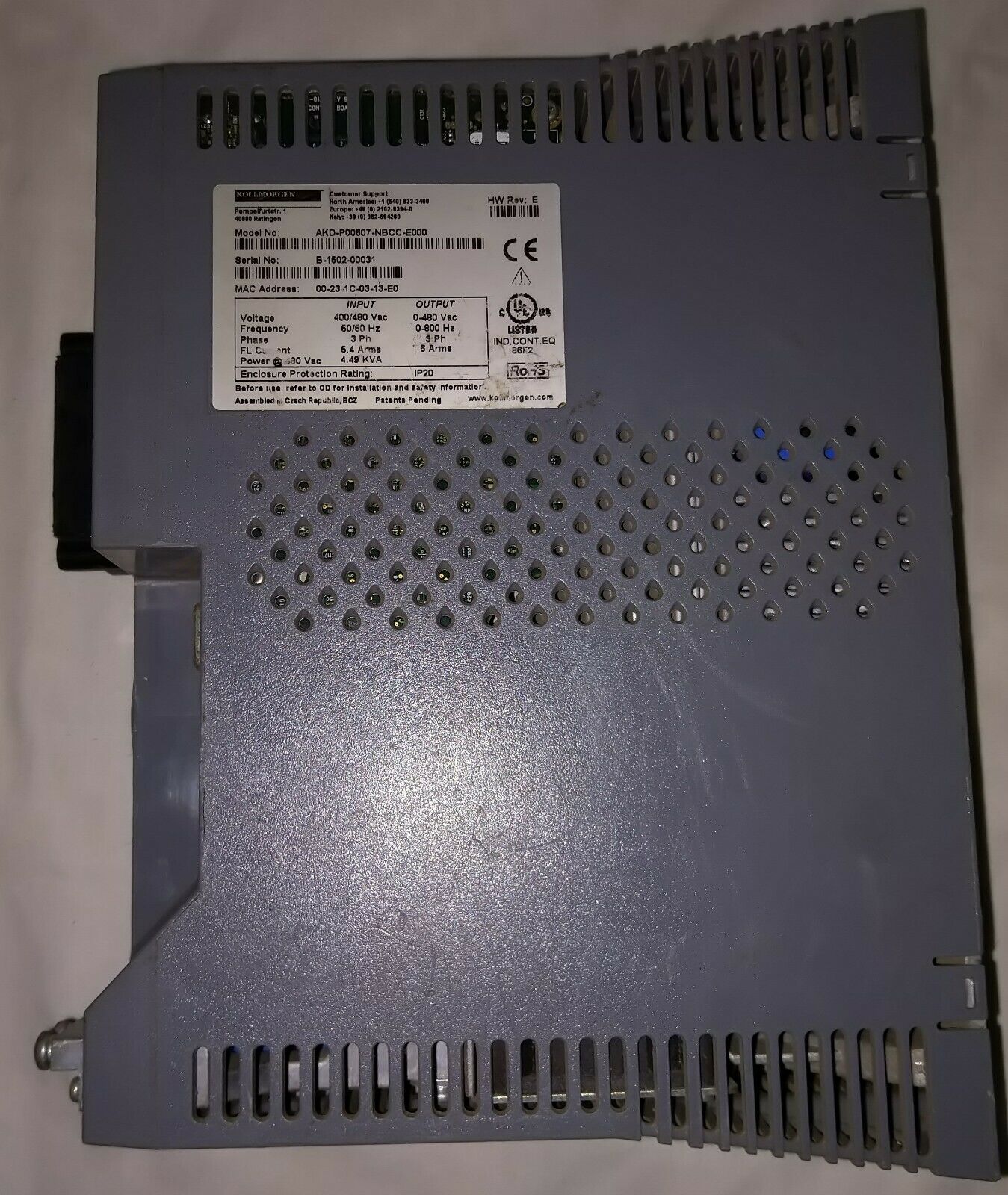 科尔摩根 akd-p00607 - NBCC-e000 伺服驱动器 