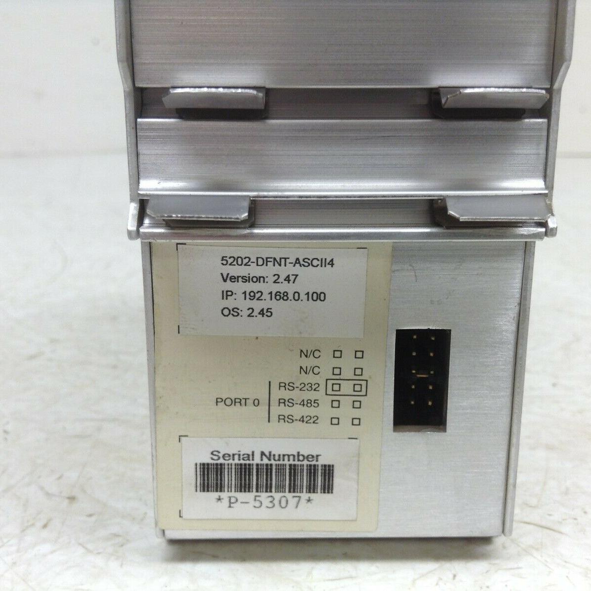 ProSoft ProLinx 5202-DFNT-ASCII4 Ver 2.47 Ethernet to ASCII