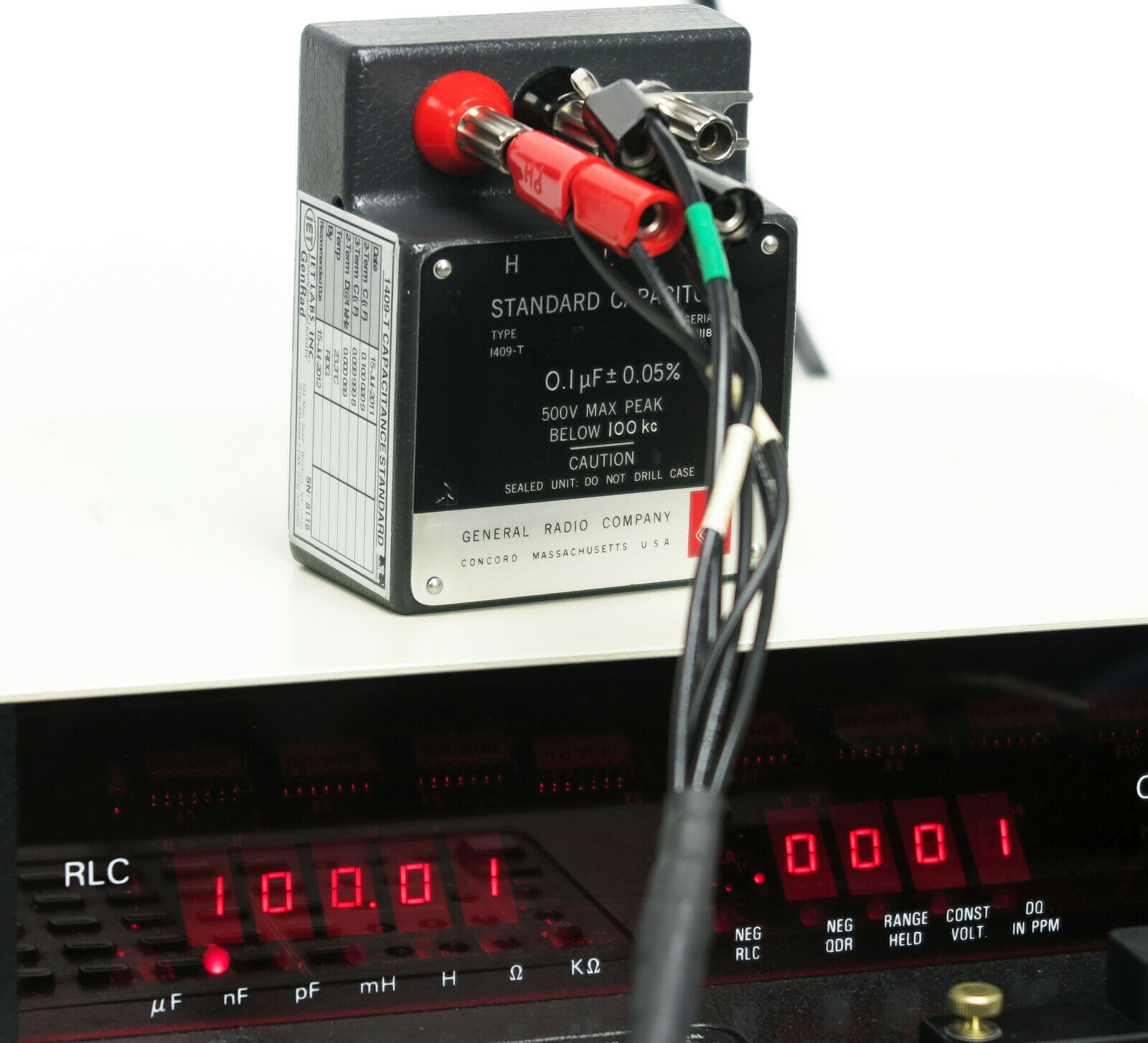 GR 一般收音机让实验室 1409-t 0.1μf 标准电容器 0.05% 1409t 