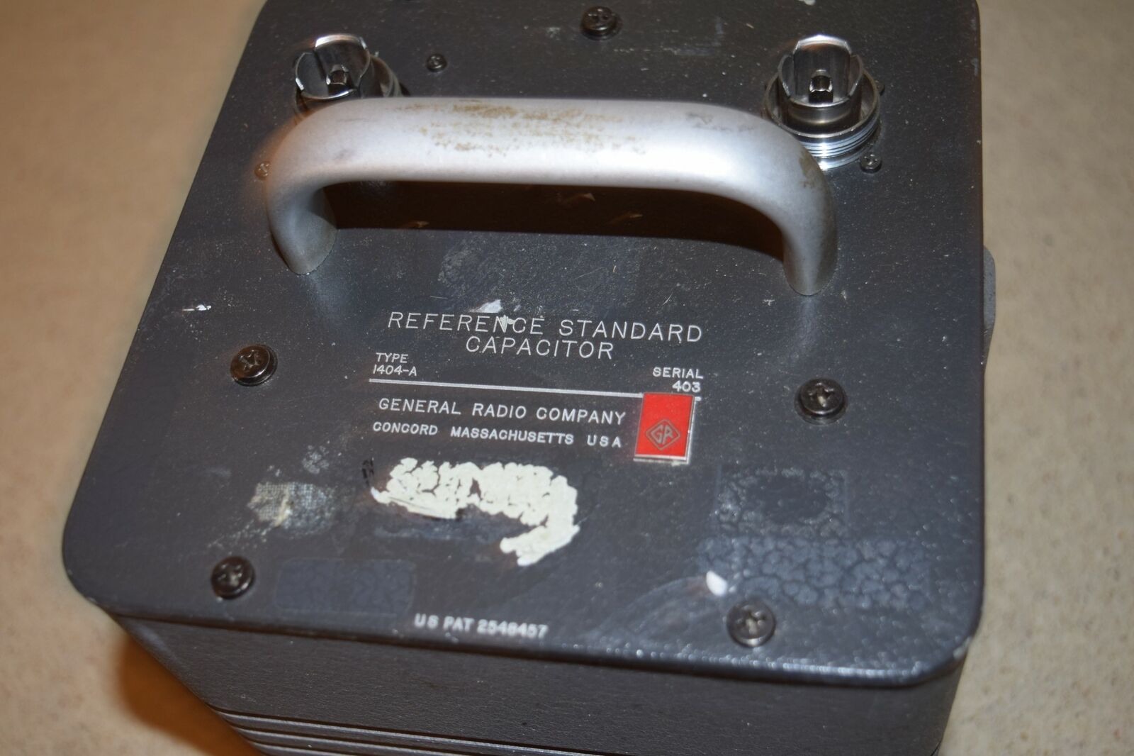 ^^ 一般收音机 genrad 类型 1404-a 1000 PF 参考标准电容器 (n14) 
