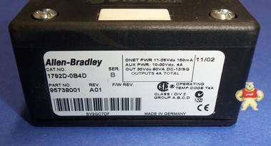 ALLEN BRADLEY 24VDC 4 SOURCING OUTPUT MODULE 1792D-0B4DX4 SE 伺服电机,模块,电路板