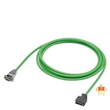 西门子V90编码器电缆 6FX3002-2DB20-1BA0 10m 用于0.05~1kW电机 21位单圈 21位单圈绝对值编码器电缆,用于0.051kW电机,低惯量,含接头,10m