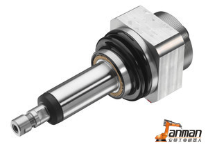 ABB机械臂气动轴向打磨工具焊疤浮动去毛刺主轴 曼德MDA1000 轴向打磨主轴,柔性去毛刺工具,FT浮动主轴,柔性主轴,ATI浮动主轴