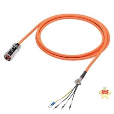 西门子V90动力电缆 6FX3002-5CL02-1BF0 用于0.4~1 kW电机 含接头 15m 动力电缆,0.4-1kw,接头,15m,高惯量