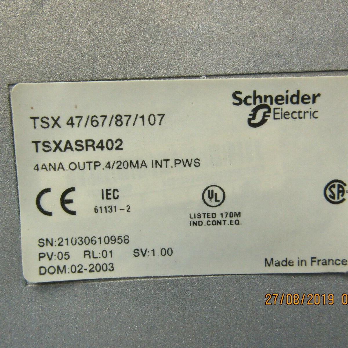 Schneider Electric tsxasr402 4ana