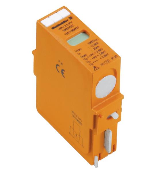 魏德米勒电涌保护器 VPU II 2 R PV 1000V DC 1351240000
