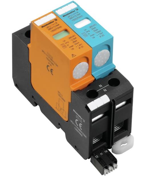 魏德米勒电涌保护器 VPU II 2 R PV 1000V DC 1351240000