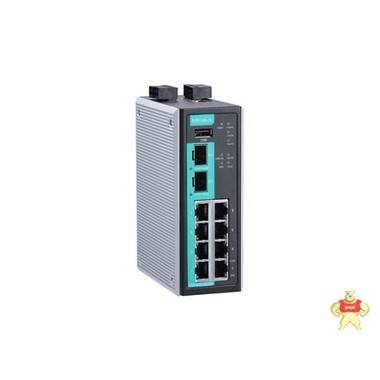 EDR-810-VPN-2GSFP 8+2G 多端口工业安全路由器，集交换机/防火墙/NAT/VPN 一体 