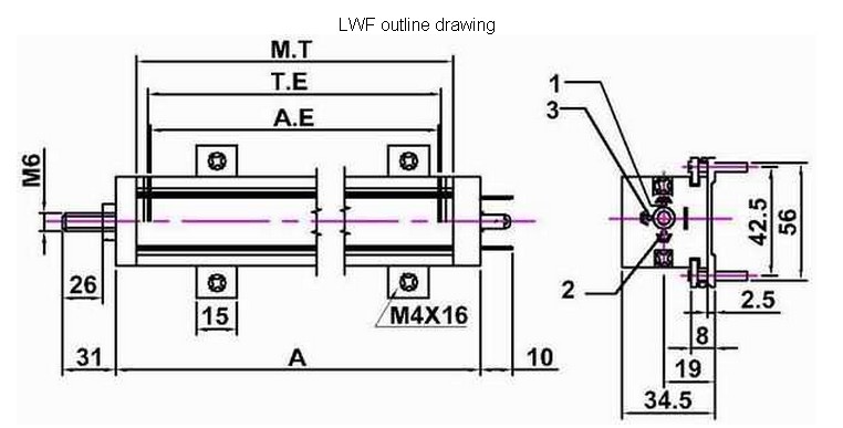 LWF-1000-A1德国VOLFA位移传感器,现货LWF电子尺 