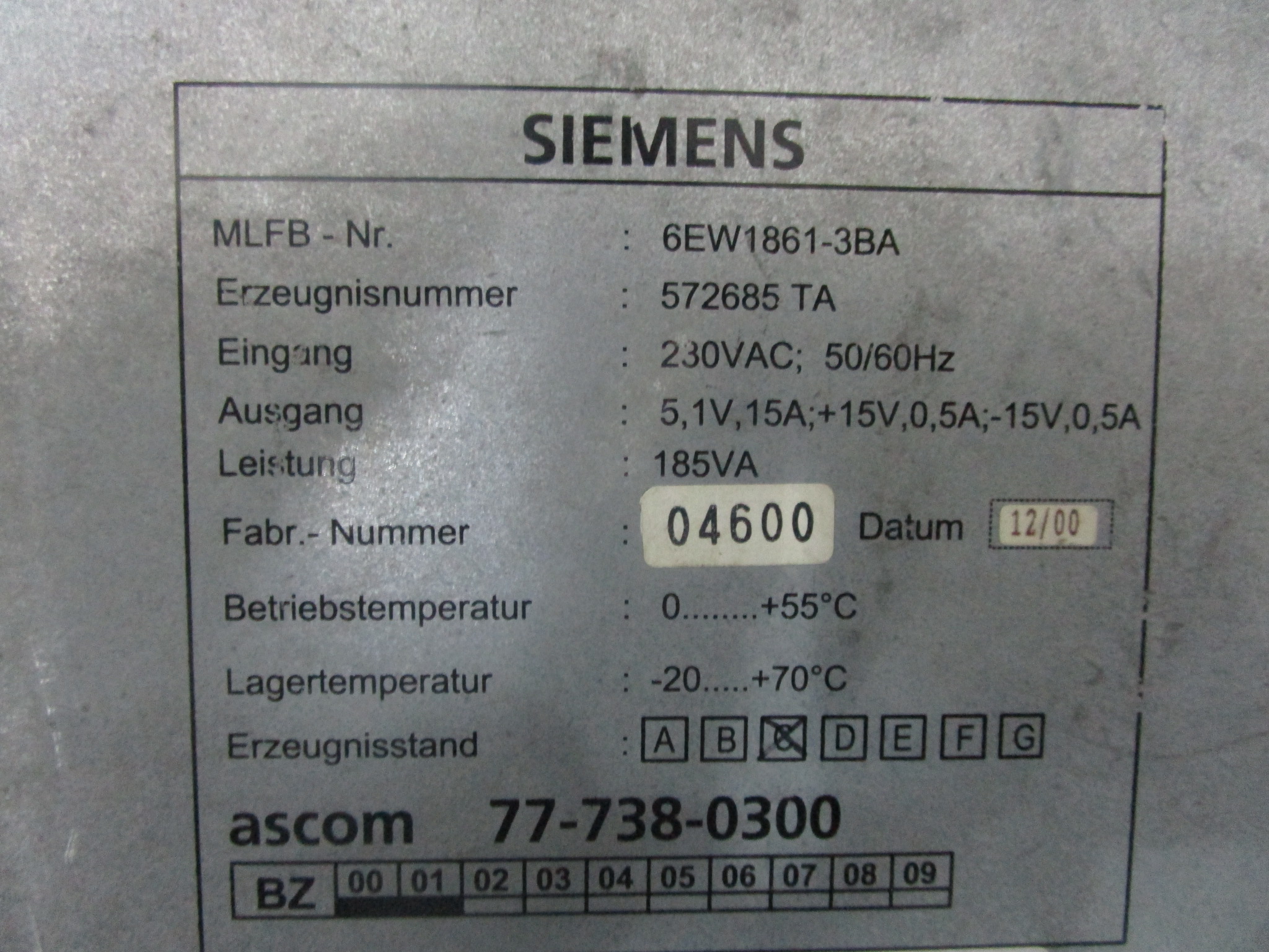 西门子siemens   6ES5470-4UC1714           现货控制器 