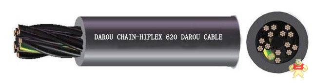 达柔牌高柔性拖链电缆chainflex坦克电缆 chainflex,高柔性拖链电缆,FESTOONFLEX PUR-HF,易格斯电缆igus,chainflex