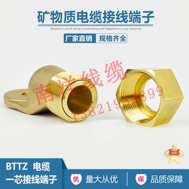 BTTZ接线端子1*16 矿物质铜线耳1*16 矿物质电缆专用接线铜鼻子 天津南洋,广州南洋,南洋线缆,BTTZ接线端子,矿物质电缆专用接线铜鼻子