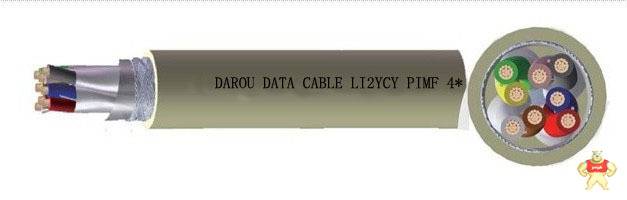 高柔性拖链电缆HIFLEX LI2YCY-PiMF4*2*1.5 拖链电缆,高柔性电缆,HIFLEX,德国进口电缆,耐弯曲电缆