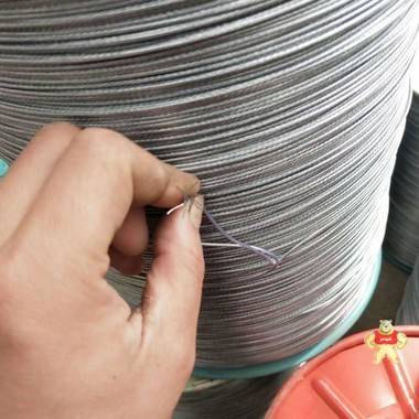 牡丹江钢结构用钢丝绳 玻璃棉包塑钢丝绳,玻璃棉钢丝绳,钢丝绳,玻璃棉用钢丝绳,玻璃棉专用涂塑钢丝绳