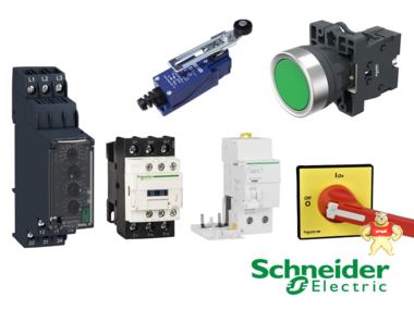 SCHNEIDER 施耐德 AC/DC 24V 红色LED指示灯；XB2BVB4LC 指示灯,按钮,带灯按钮