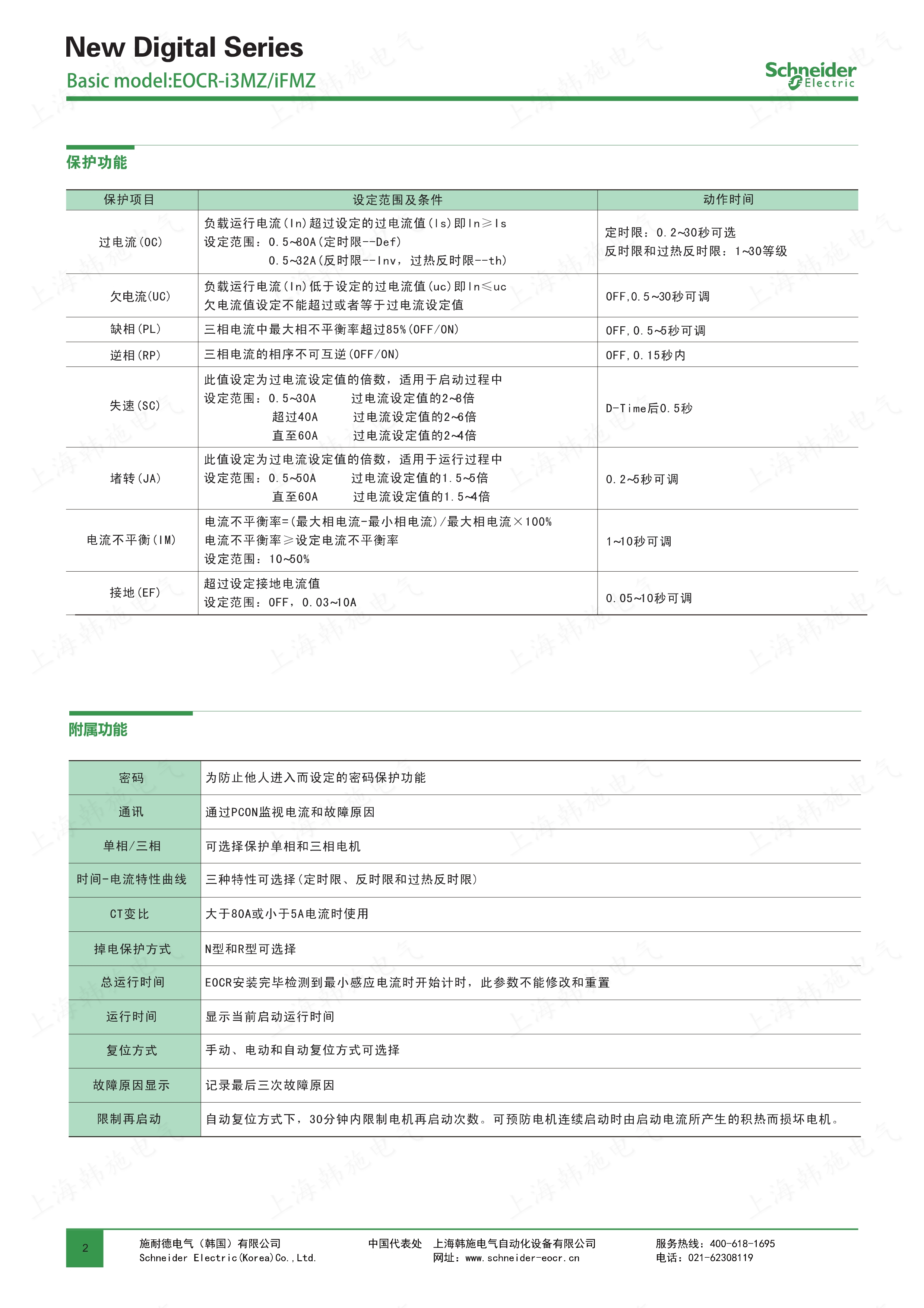 施耐德EOCR（原韩国三和）EOCR-IFMZ电动机保护器 施耐德,韩国三和,EOCR,电动机保护器,接地保护器