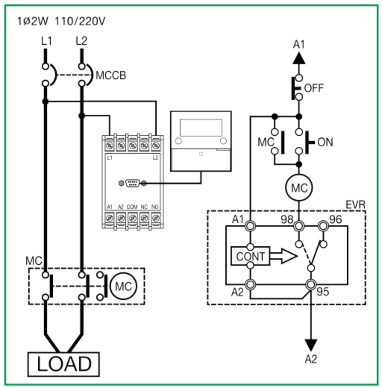 施耐德EOCR（原韩国三和）EVR-FD分体式电压保护器 施耐德,韩国三和,EOCR,电压保护继电器,马达保护器