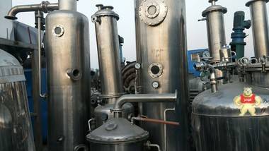 菏泽贺发低价处理一套不锈钢浓缩双效蒸发器 二手蒸发器,浓缩蒸发器,双效蒸发器,蒸发器