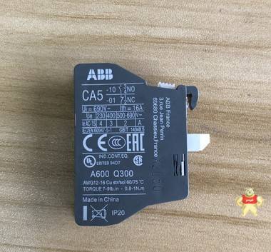 ABB工业交流接触器辅助触头触点CA5-01NC 触头,接触器附件,辅助触头
