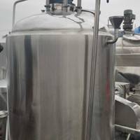 二手1噸1立方電加熱不銹鋼高剪切乳化罐攪拌罐
