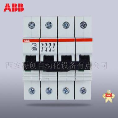 ABB S200 80/100A 微型断路器 S204-C100 小型断路器,小型空气开关,微型空气开关,空开