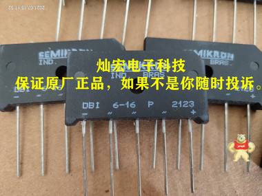 西门康/赛米控DBI6-16P  DBI 6-16 P 整流桥 三相整流桥 扁桥 西门康DBI6-16P,西门康整流桥,赛米控整流桥,赛米控DBI6-16P,DBI6-16P