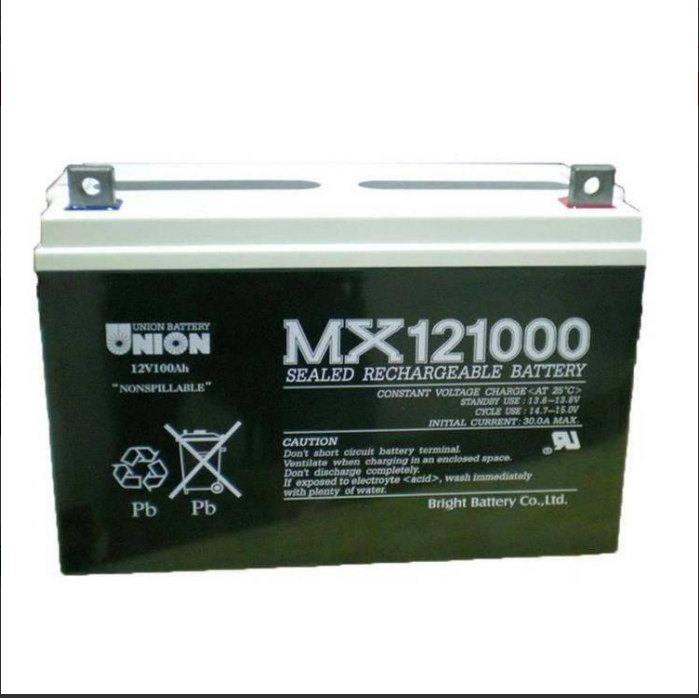 友联蓄电池MX12650 12V65AH免维护铅酸蓄电池