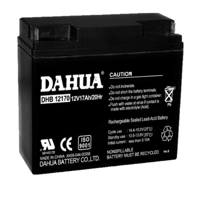 DAHUA蓄电池DHB12170 12V17AH大华蓄电池阀控密封铅酸电池UPS