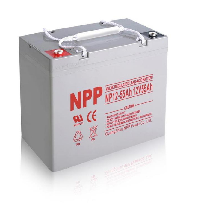 NPP耐普蓄电池NP12-24 太阳能免维护蓄电池 12V24AH UPS电源
