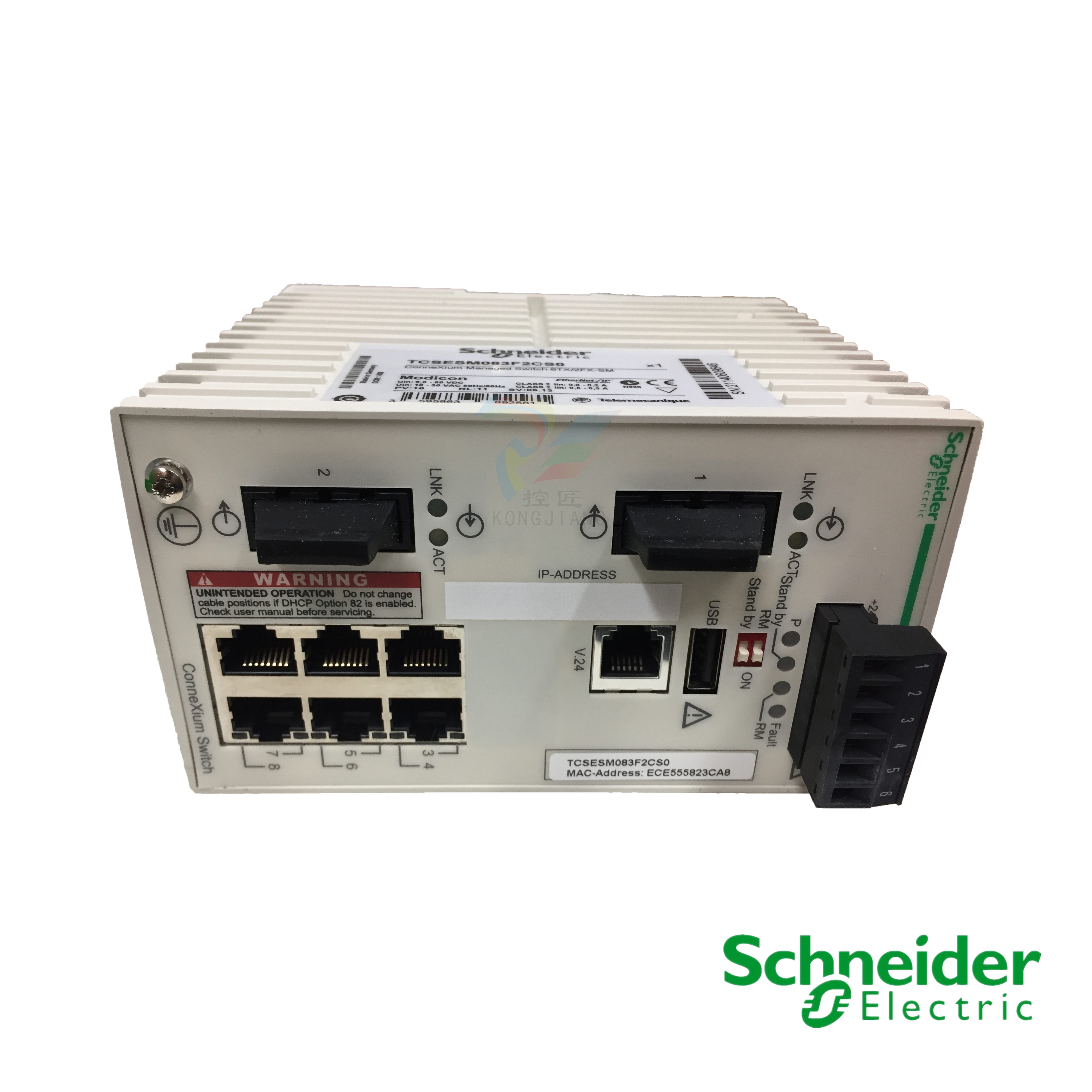 TCSESM083F2CS0 Schneider 以太网TCP/IP托管交换机 TCSESM083F2CS0,Schneider,通讯模块,交换机