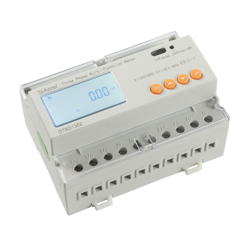 安科瑞三相导轨表 DTSD1352-C 带通讯直接接入10（80）A