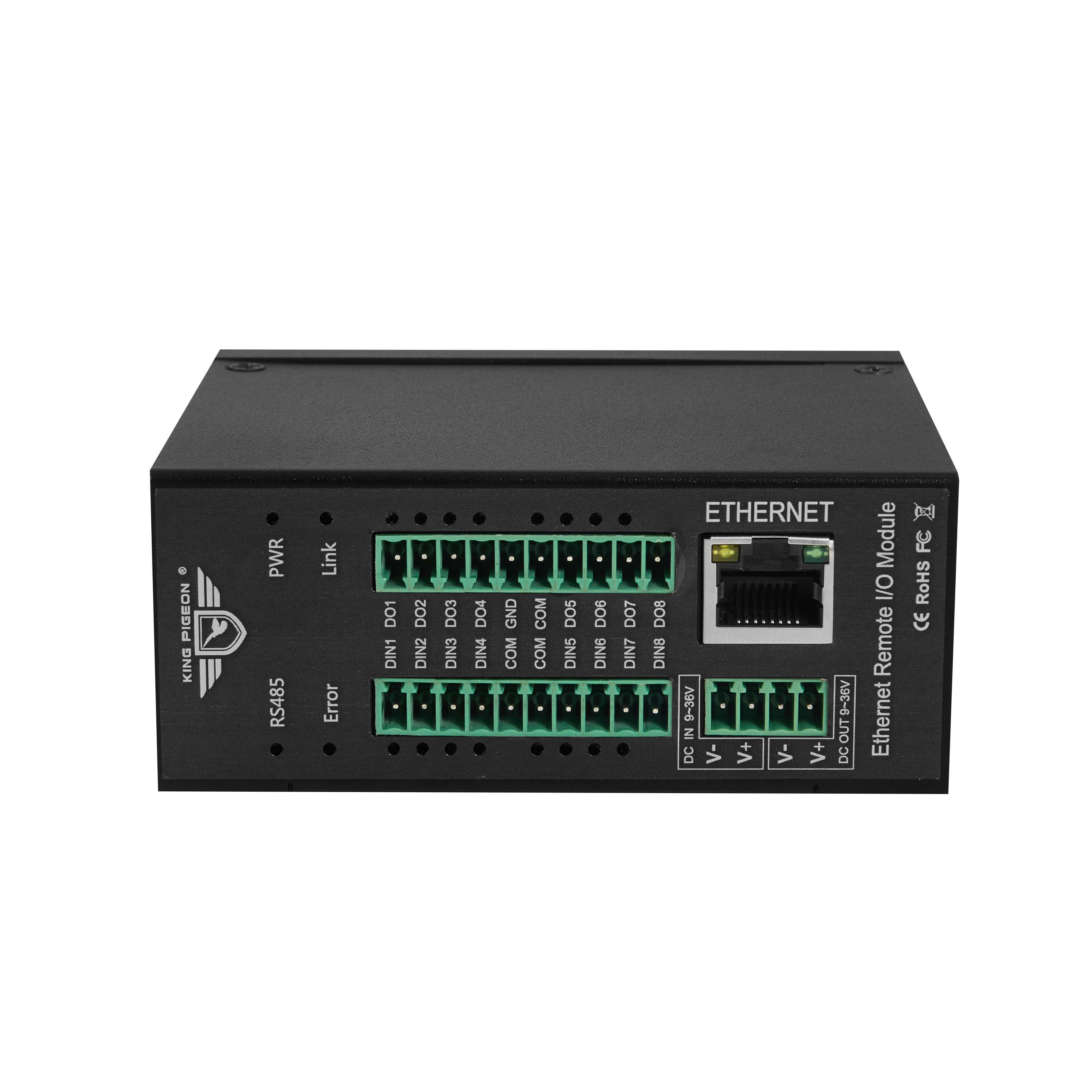 8DI工业以太网IO模块，Modbus TCP/Modbus RTU从站，Modbus RTU主站