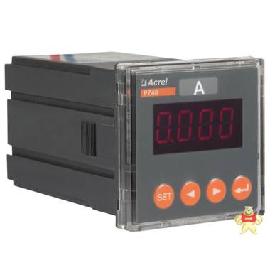 安科瑞单相可编程电流仪表PZ48-AI 开孔45*45mm