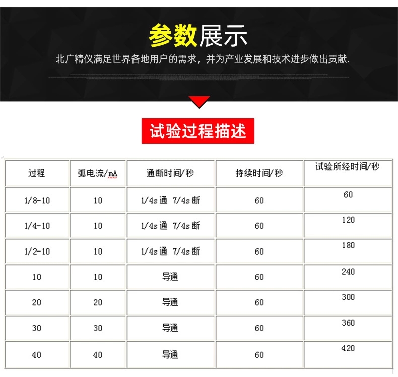 绝缘材料耐电弧试验仪BDH-20KV耐电弧测试仪北广精仪小电流耐电弧测试仪