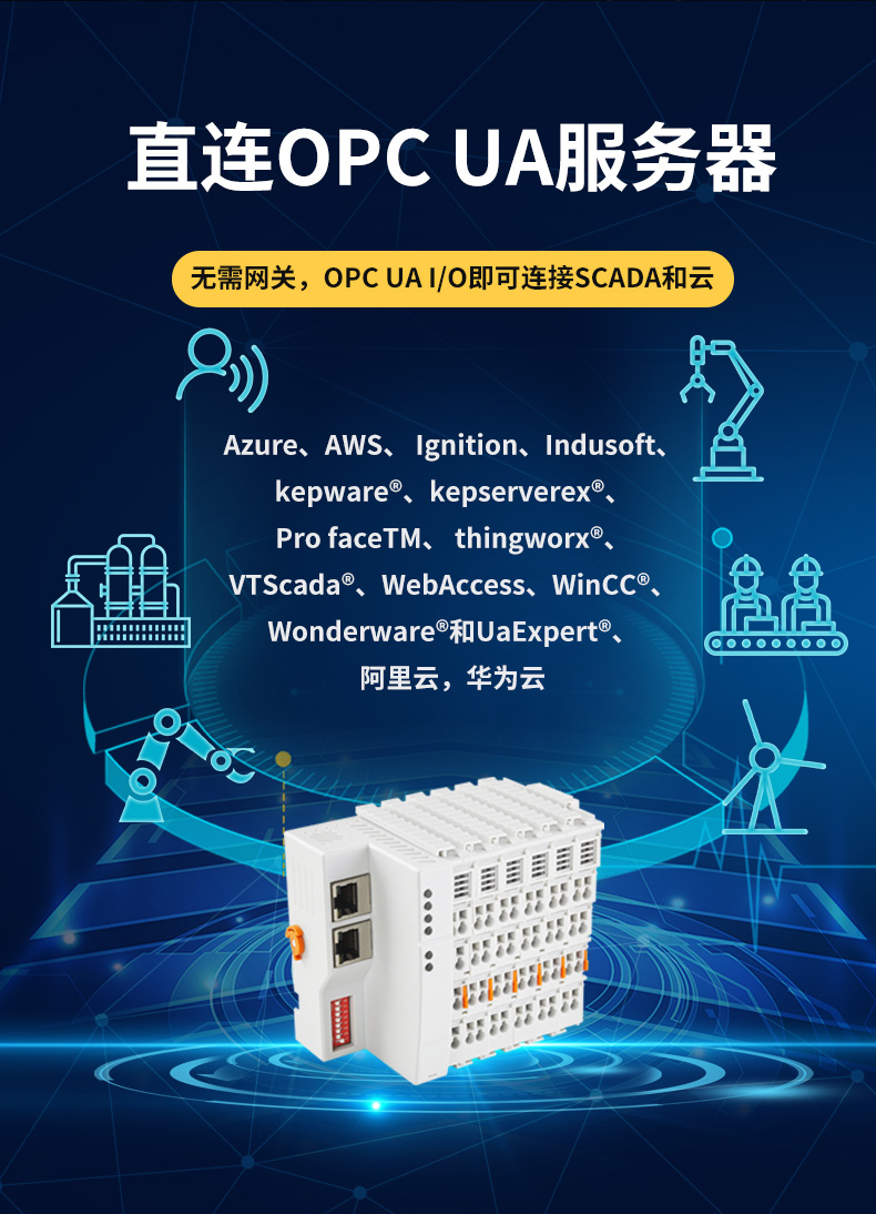 钡铼Ethernet/IP分布式IO模块BL200EP带边缘计算功能背板总线10Mhz Ethernet/IP分布式IO,智能型IO模块,IO扩展模块,PLC IO模块
