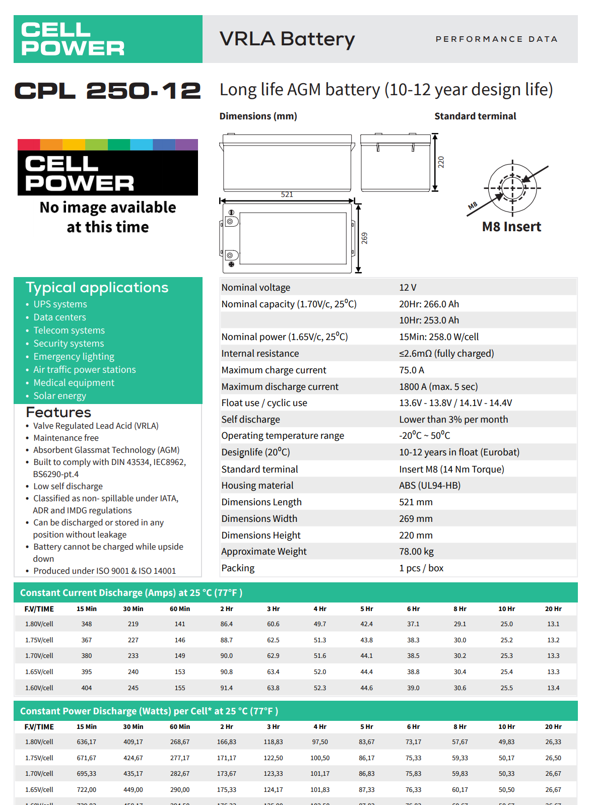 荷兰CELLPOWER蓄电池 CPL系列 工业电池 高输出放电 荷兰CELLPOWER蓄电池,CP65-12,12V65AH