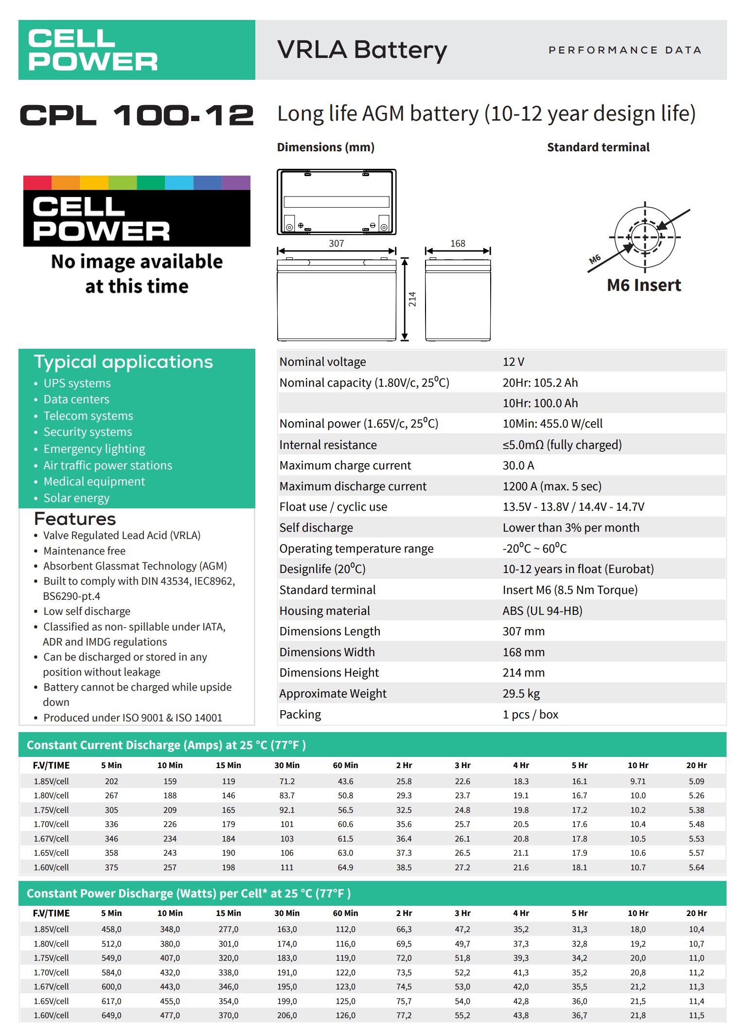荷兰CELLPOWER蓄电池 CPL系列 工业电池 高输出放电 荷兰CELLPOWER蓄电池,CP65-12,12V65AH