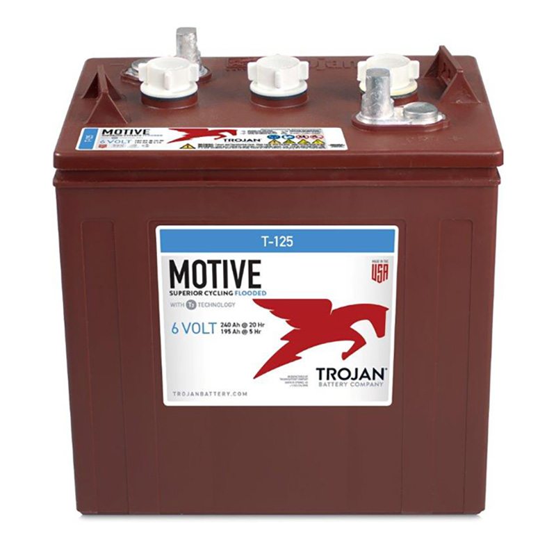 美国邱健Trojan蓄电池 T-875 8V170AH 牵引动力电池 用于高尔夫球车 扫地机 原装进口