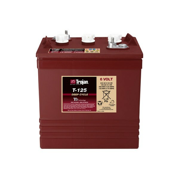 美国邱健Trojan蓄电池 T-875 8V170AH 牵引动力电池 用于高尔夫球车 扫地机 原装进口