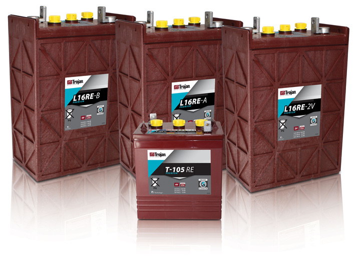 美国邱健Trojan蓄电池 T-875 8V170AH 牵引动力电池 用于高尔夫球车 扫地机 原装进口