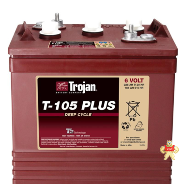 邱健蓄电池J305HG-美国进口Trojan电瓶6V360AH清洁机升降平台高尔夫球车 