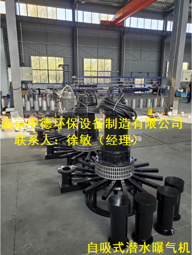 单相电220V电压潜水曝气机使用面积可以达到多少？中德QXB0.75潜水离心式曝气机220伏家用电；单相电压潜水曝气机性能曲线