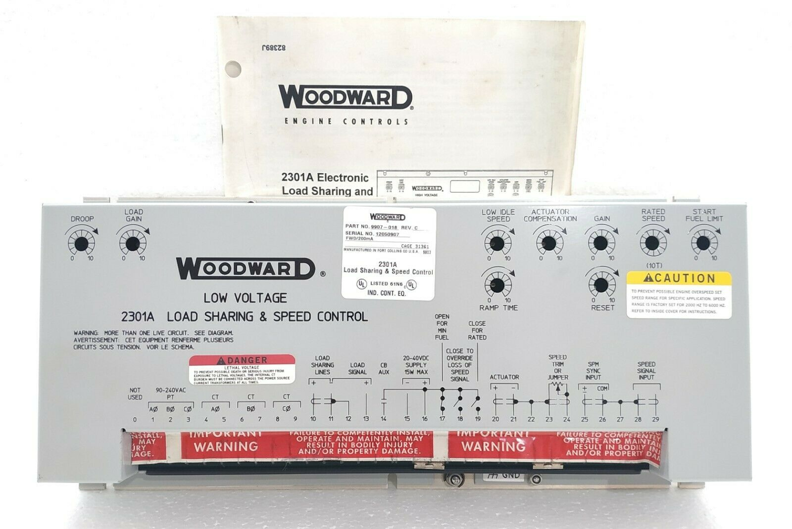 Woodward 5448-869 伍德沃德调速器控制器供应 现货,控制器,调速器,Woodward,自动化备件