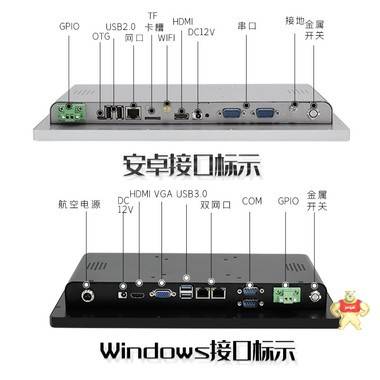 13.3寸工控一体机高清宽屏壁挂医疗广告叫号查询触摸显示器终端 