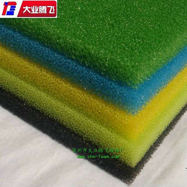 水草绿色网孔海绵