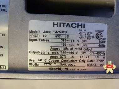 Hitachi J300-075HFU 