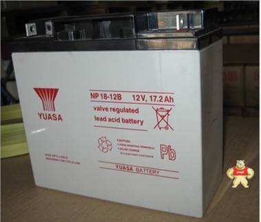 YUASA汤浅蓄电池 NP18-12B 12V18AH 12V17AH UPS免维护铅酸蓄电池 广瑞柯信科技 